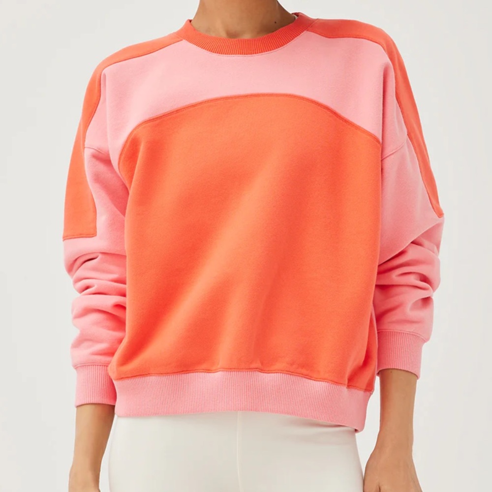 Outdoor Voices Red and Pink Hoodie